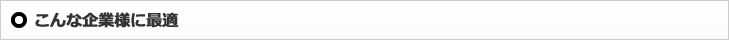 こんな企業様に最適